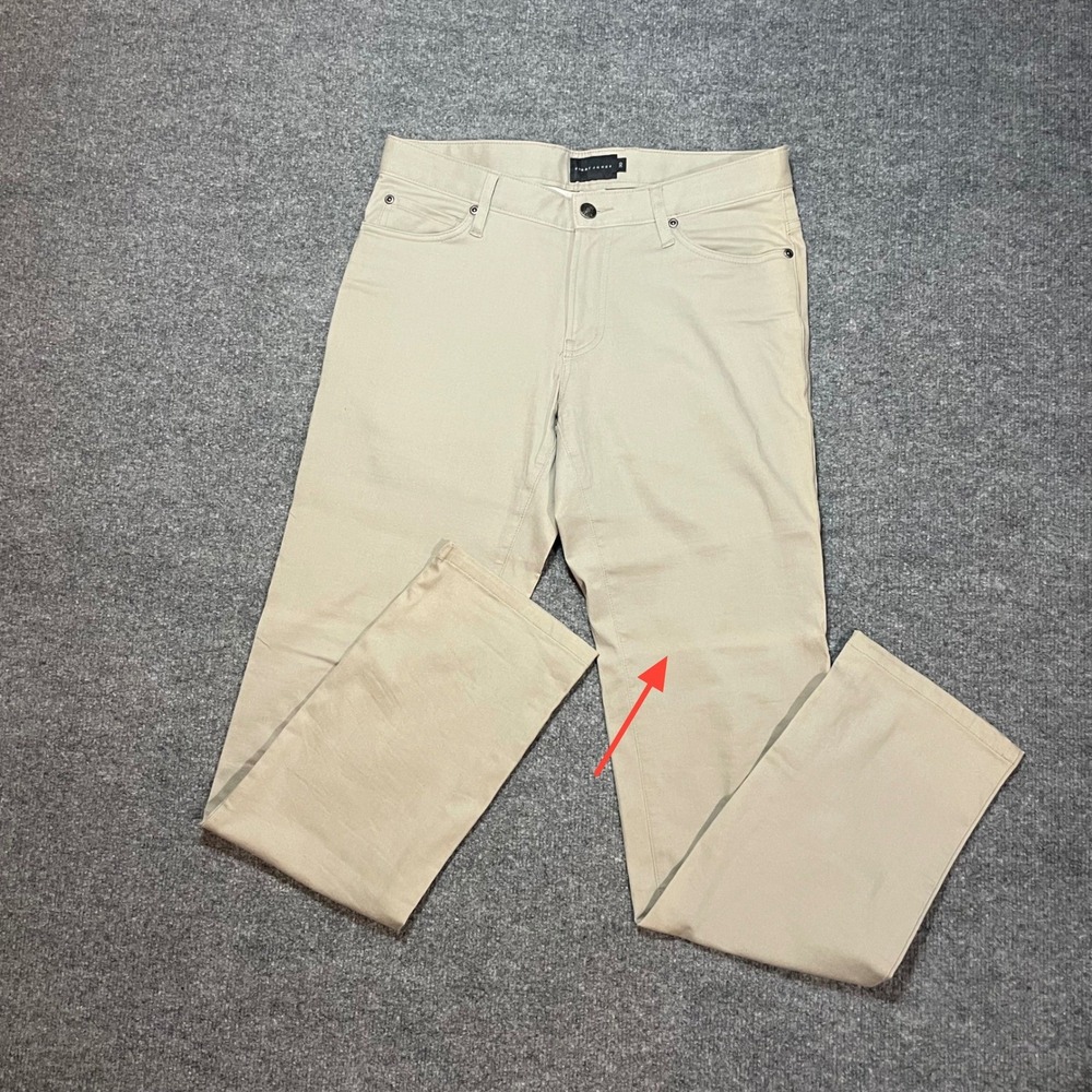 Bobby Jones‎ Khaki Casual Pants Mens 30x30 Cotton Blend Flat Front Straight Leg